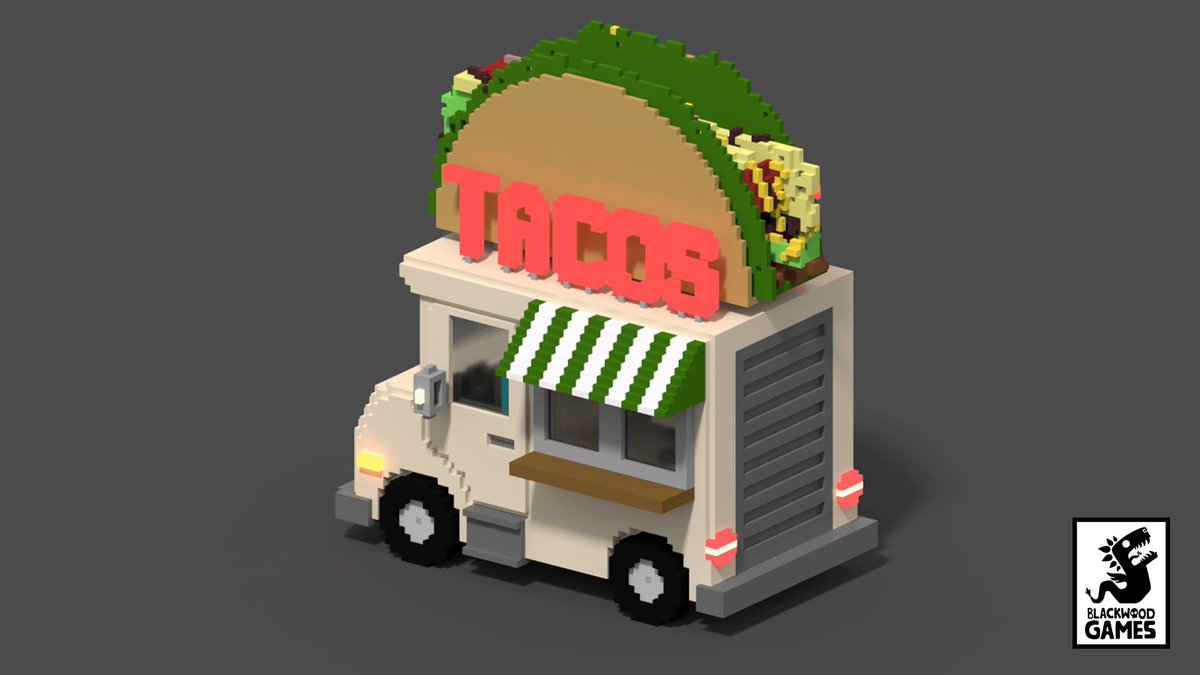 BladeBSpencer's tweet image. Tacos Foodtruck #pixelart #pixels #3dpixels #3d #modeling #voxelart #truck #tacos #mexicanfood #cartoon #fun
