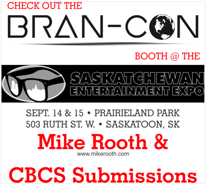 brancon2019's tweet photo. Come visit Mike Rooth at our Bran-Con booth September 14 and 15th at Saskatchewan Entertainment Expo! #saskexpo #brancon #mikerooth #visitsaskatchewan #prairieprovince https://t.co/Vn3iGK6XDv
