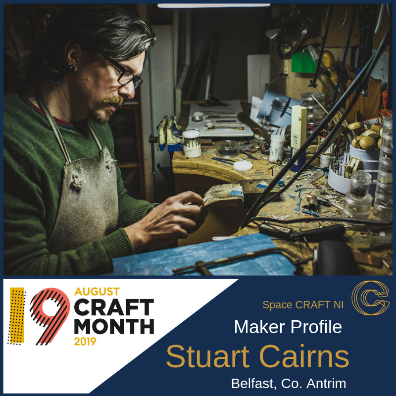 CraftNIGallery's tweet photo. An additional profile for today comes from Belfast Silversmith, @stucairnsmaker taking us through the process of creating artefacts in the tradition of tableware and domestic objects: 

https://t.co/864VBVNJDg

#contemporarycraft #contemporarysilver #augcraft #craftni https://t.co/moR0CAx6r5