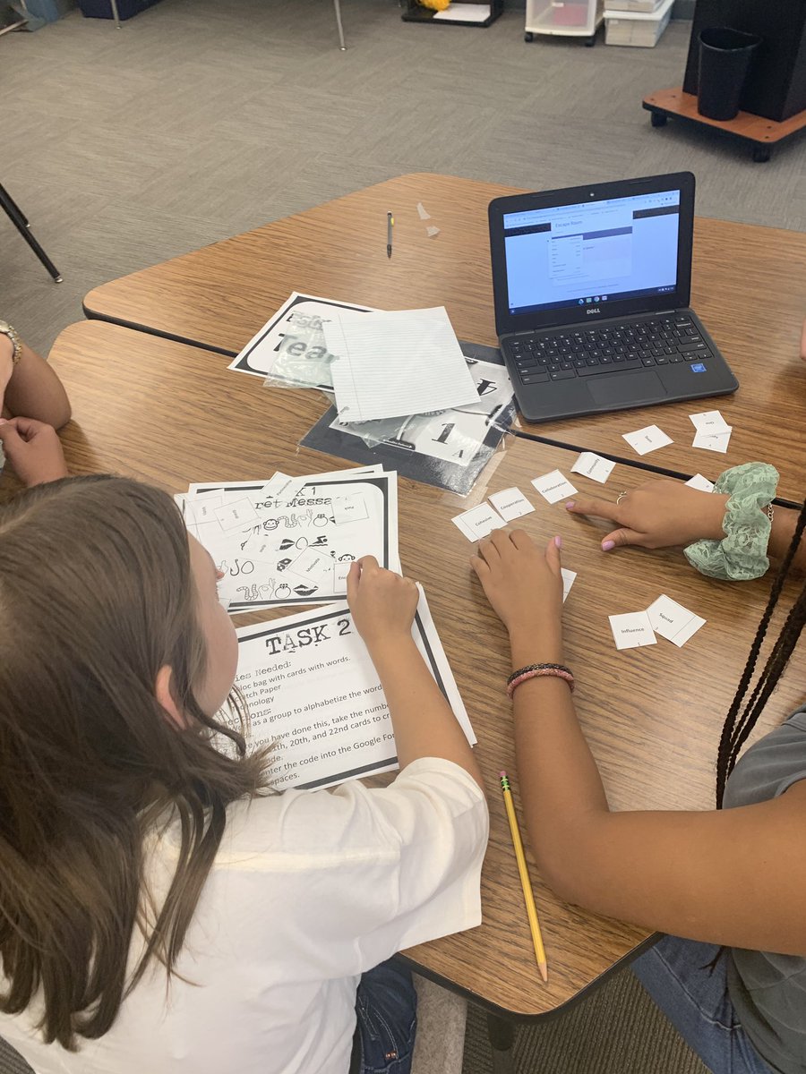 CMS_Cambridge's tweet photo. Cambridge ELA 8th graders team building with an escape room #loveleeschools @CaloosaM @LeeSchools https://t.co/eEiPa9GnAG