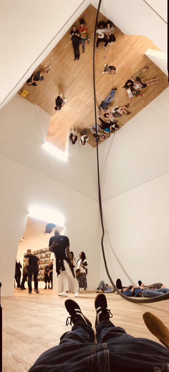 melatone1's tweet photo. Saw the Olafur Eliasson at Tate Modern. Is it Art? Not sure, but it’s definitely very enjoyable. https://t.co/1eTT4YX2re
