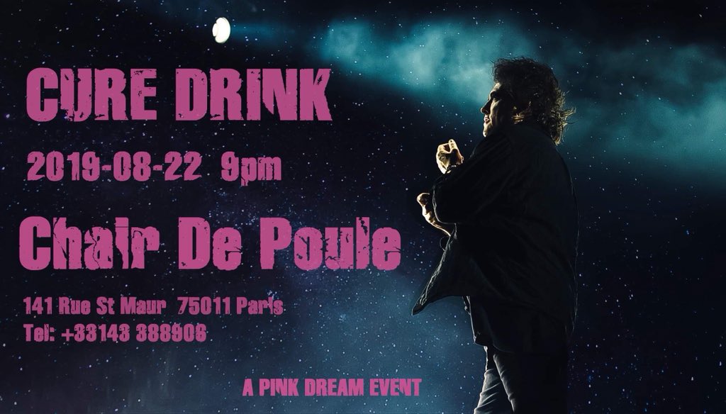 Pre-Rock En Seine gig drink on thursday night in Paris
facebook.com/events/2401751…

<a href="/thecure/">The Cure</a> <a href="/CraigatCoF/">Chain of Flowers</a> 

#thecure #res #rockenseine #chairdepoule