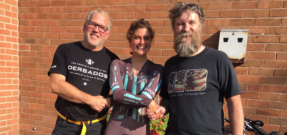 SherwoodCC's tweet photo. The first Sherwood Open 25 in a decade saw a great field and a new ladies course record set by 30 year old professional rider, Leah Thomas in a time of 50:42 and taking 3rd overall. https://t.co/yblUEJcvrU