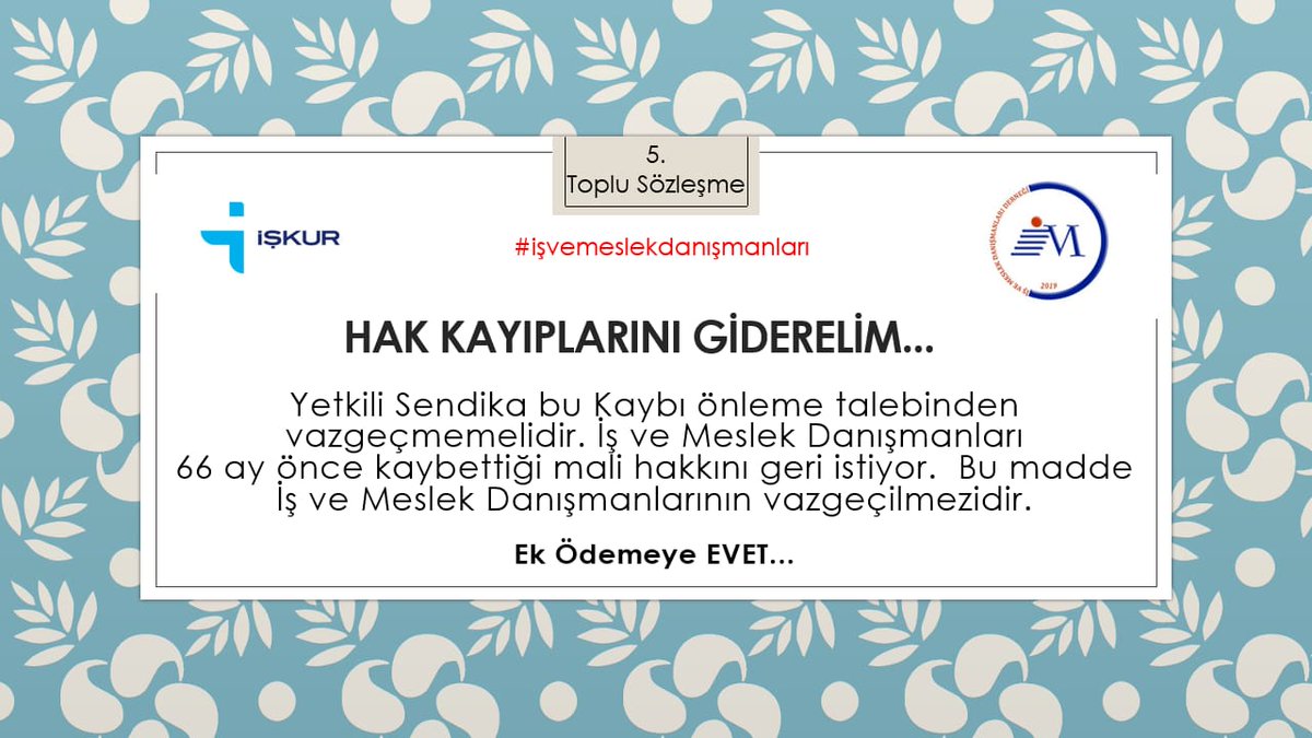 İMD BÜRO-SEN (@imdburosen) on Twitter photo #isvemeslekdanısmanları ek ödemeyi beklemektedir. Hak Kaybı şimdi giderilmeyecekse ne zaman giderilecek...
<a href="/CaferUZUNKAYA/">Cafer UZUNKAYA</a>
<a href="/iskurankara10/">İŞKUR DAYANIŞMA GRUBU</a>
<a href="/ZehraZumrutS/">Zehra Zümrüt Selçuk</a>
<a href="/MetinYilanci/">Metin YILANCI</a>
<a href="/RTErdogan/">Recep Tayyip Erdoğan</a>
<a href="/BuroMemurSen_/">Büro Memur-Sen</a>
@imd_dernegi
<a href="/BeratAlbayrak/">Berat Albayrak</a>
<a href="/MemurSenKonf/">Memur-Sen</a>
<a href="/HBTONBUL/">HACI BAYRAM TONBUL 🇹🇷</a> <a href="/_aliyalcin_/">Ali YALÇIN</a> #isvemeslekdanısmanları ek ödemeyi beklemektedir. Hak Kaybı şimdi giderilmeyecekse ne zaman giderilecek...
<a href="/CaferUZUNKAYA/">Cafer UZUNKAYA</a>
<a href="/iskurankara10/">İŞKUR DAYANIŞMA GRUBU</a>
<a href="/ZehraZumrutS/">Zehra Zümrüt Selçuk</a>
<a href="/MetinYilanci/">Metin YILANCI</a>
<a href="/RTErdogan/">Recep Tayyip Erdoğan</a>
<a href="/BuroMemurSen_/">Büro Memur-Sen</a>
@imd_dernegi
<a href="/BeratAlbayrak/">Berat Albayrak</a>
<a href="/MemurSenKonf/">Memur-Sen</a>
<a href="/HBTONBUL/">HACI BAYRAM TONBUL 🇹🇷</a> <a href="/_aliyalcin_/">Ali YALÇIN</a>