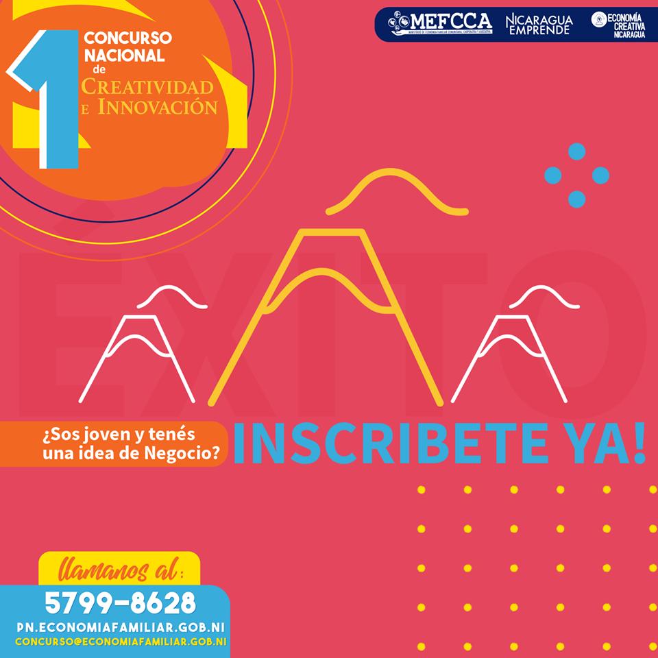 NacionEmergente's tweet photo. #NicaraguaEmprende Todavía hay tiempo ⏳para que te inscribás en el 1er Concurso de Creatividad e Innovación con Talentos Juveniles. 🤩

Requisitos: 
✔️Tener entre 16 y 30 años
✔️Tener un proyecto inédito para emprender

#MEFCCA #ConcursodeCreatividad #EvolucionandoTalentos https://t.co/9w4JbgbI5e