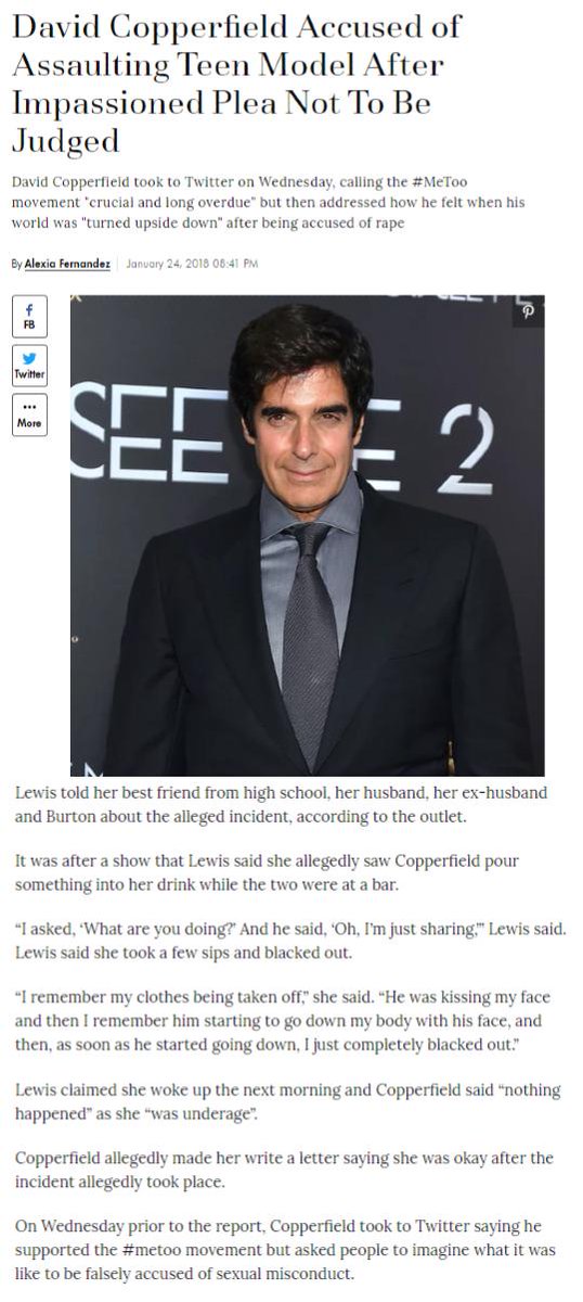 David Copperfield While not listed in the original version of the black book, in a later unredacted release, he was listed alongside other notable names as "important email/addresses" Epstein butler, Alfredo Rodriguez, said he visited Epstein often.