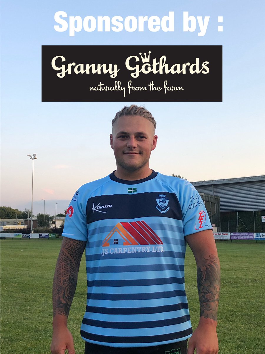 New signing Tom Cooke is being sponsored by <a href="/GrannyGothards/">Granny Gothards</a> this season . Big thanks to our new sponsor for their kind support of Tiverton RFC .

Welcome to the club 👍
#IceCream