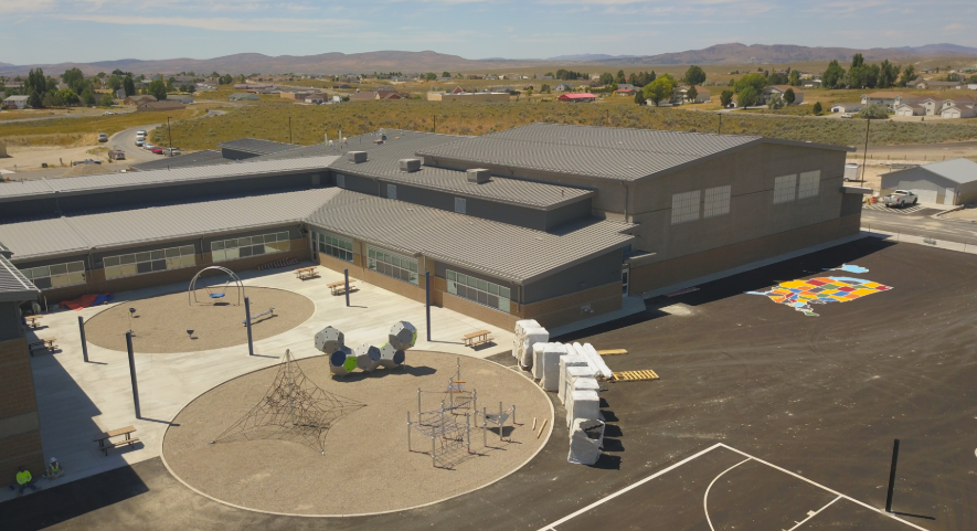 AscentCon's tweet photo. As #school gets underway for a lot of students this week, here are some progress photos of the West Bountiful Elementary rebuild, the new elementary school in Spring Creek, NV, and new school additions in West Valley City. #education #construction https://t.co/gbCkbJq4ft
