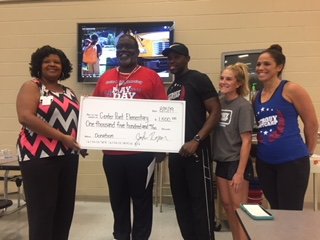 Thankful to Mr. John Roper of Fit Body Bootcamp in Trussville for his donation for our upcoming school year!