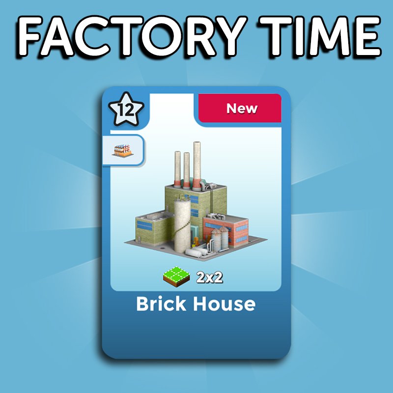 Citytopiagame's tweet image. It's a Brick . . . HOUSE! Seriously though, are there any special places within your city that you like to place the #BrickHouse? #FactoryTime #Citytopia