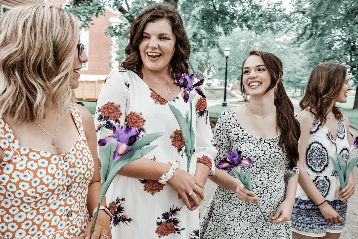 🅓🅘🅓 🅨🅞🅤 🅚🅝🅞🅦 : Delta Phi Epsilon’s flower, the purple iris, is also Tennessee’s state flower, represents our colors purple &amp; gold, and symbolizes royalty and wisdom? Learn more about dphie in fall recruitment! Register with the link in our bio 🤩🦄 #dphie #gogreek