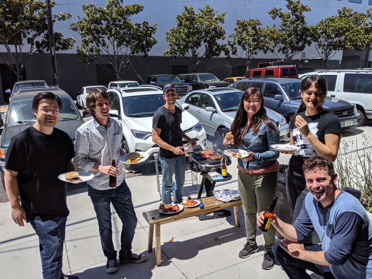 Carbon Robotics (@carbonrobotics) on Twitter photo Surprise BBQ team lunch! Taking advantage of the San Francisco sun! I love <a href="/carbonrobotics/">Carbon Robotics</a>
#BBQ #lunch #robots #team #bestplacetowork Surprise BBQ team lunch! Taking advantage of the San Francisco sun! I love <a href="/carbonrobotics/">Carbon Robotics</a>
#BBQ #lunch #robots #team #bestplacetowork