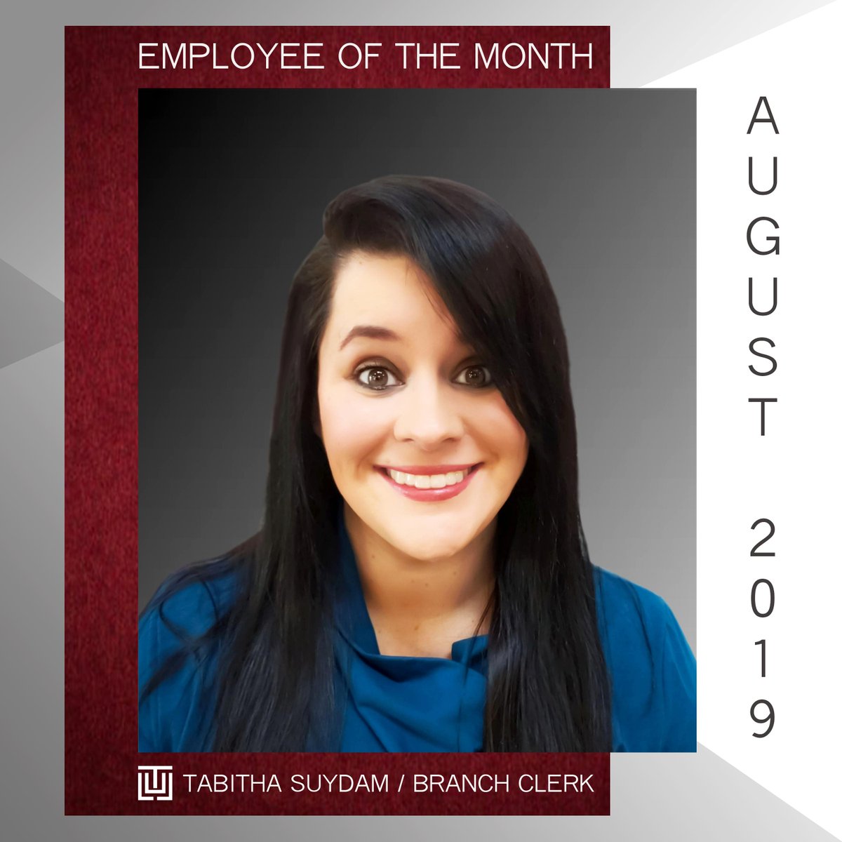 TullBrosInc's tweet photo. Congratulations to Tabitha Stephens Suydam, our August #EmployeeOfTheMonth! Tabitha has been working in our Jackson,TN Branch since 2010 and serves as our Branch Clerk. Thank you for your hard work and continuing to bring positive energy throughout our company! https://t.co/TPiRrBrSss