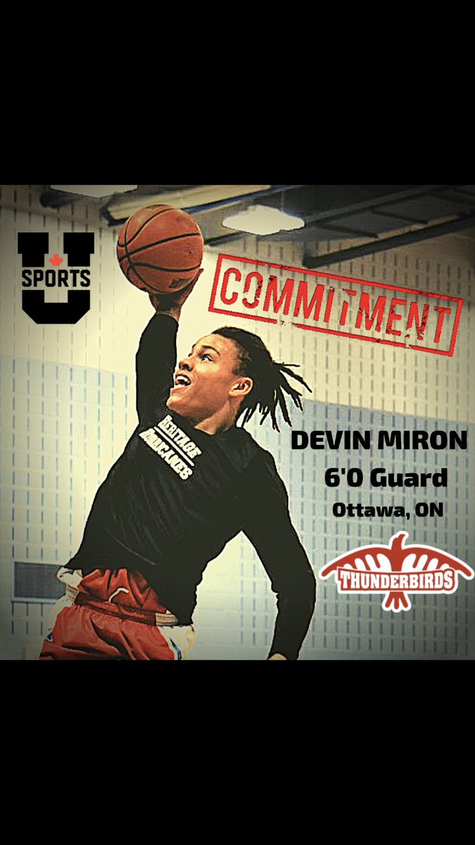 Heritage 🏀 is proud of <a href="/DevDaMixKid/">Devin Heaven</a> on his commitment to <a href="/AlgomaUHoops_/">Algoma Basketball</a> ! His determination on the court &amp; focus inside the classroom allowed this dream to become possible! <a href="/GamePoint15/">GamePoint</a> <a href="/hoopsontherise/">Hoops On The Rise</a> <a href="/OttawaElite/">Ottawa Elite</a> <a href="/OUAsport/">Ontario University Athletics</a> <a href="/swennymn/">Chris Swenson</a> <a href="/Tisinthehouse/">Tony House</a> <a href="/ottawahoops/">ottawahoops</a> <a href="/ImmaculataOCSB/">Immaculata High School</a>