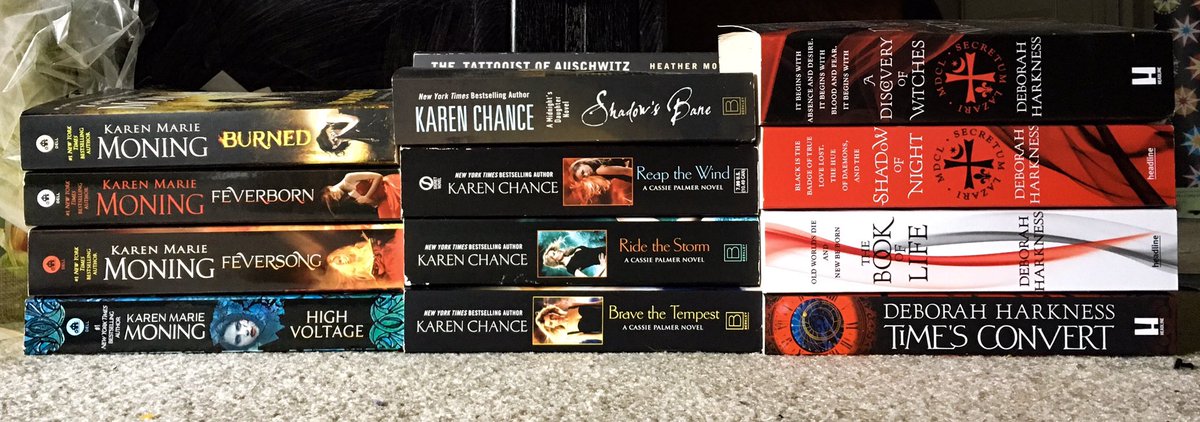 NatalkaL's tweet photo. finished @NabenRuthnum #YourLifeIsMine &amp; cannot wait until the next, now onto #TheTatooistOfAuschwitz before I tackle my HUGE backlog of @CasPalmerSeries @KarenMMoning &amp; now @DebHarkness books. I’ve been soo distracted w/ #PhilipaGregory &amp; books 4 &amp; 5 of the Millennium series https://t.co/kUCQxBhKEC