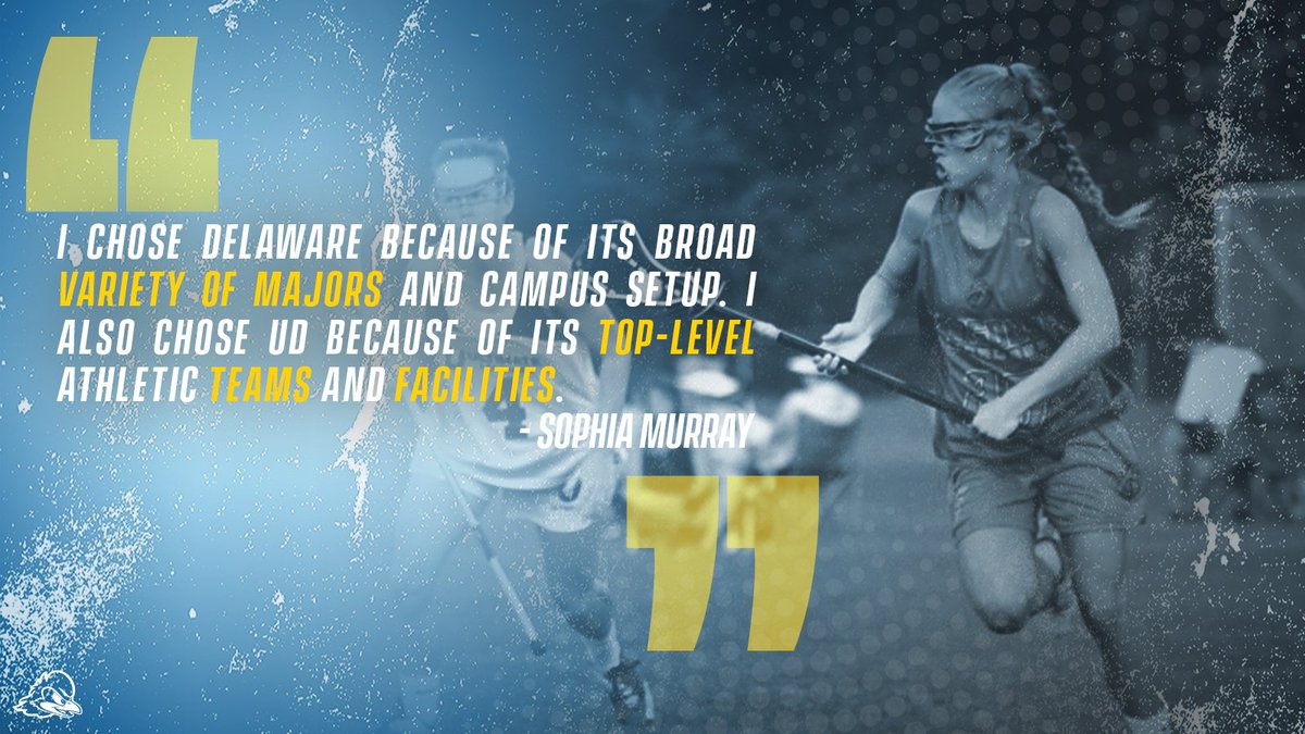 DelawareWLAX's tweet photo. . @UDelaware has more than 1️⃣5️⃣0️⃣ majors - we know @sophiamurray28 will find the perfect one! #BlueHens #FreshHens https://t.co/WZp2Zr4JL4