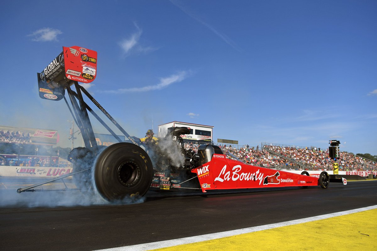 LaBounty's tweet photo. After an amazing weekend at @NHRA's #BrainerdNats, we’d like to thank @Air_Doug &amp; @TeamKalitta for driving the #LaBounty car &amp; showing what #LaBountyPerformance is all about. We’d also like to thank the fans &amp; viewers who watched this powerful combination of speed &amp; performance! https://t.co/hM2fa5ozx9