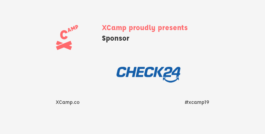 #XCamp19 proudly presents Sponsor  <a href="/check24de/">CHECK24</a> #seo #innovation #designthinking #agile #leanstartup #culture Register: bit.ly/2YeQZWG