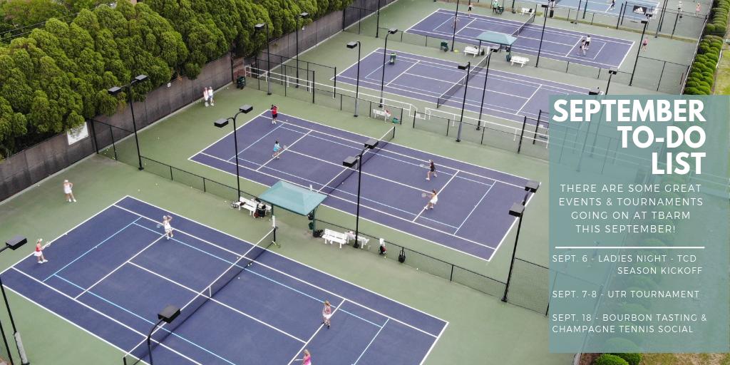 A lot to look forward to coming up this September at TBarM! #tennis #dallas #dallastennis