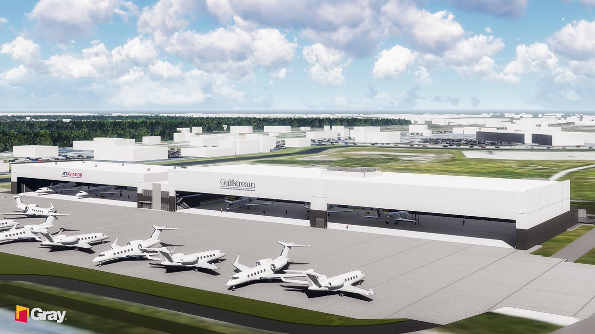 On #NationalAviationDay, we highlight our partnership with leading business jet manufacturer <a href="/GulfstreamAero/">Gulfstream Aerospace</a> Corporation and top business aviation services company <a href="/jetaviation/">Jet Aviation</a> on a maintenance, repair and overhaul facility at the <a href="/PBI_Airport/">Enthesitis</a>. #KeepBuilding