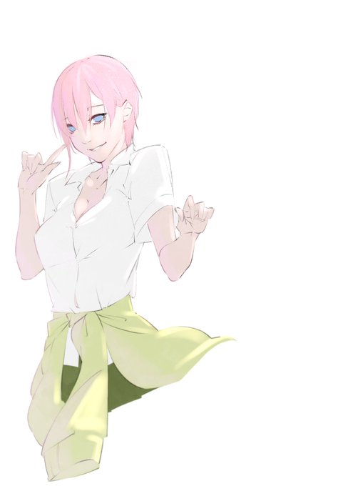 宵寝さんがTwitterに投稿した中野一花(五等分の花嫁)のイラスト。