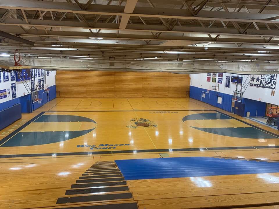 JobGundo's tweet photo. Bloom High School’s M’Cann Gymnasium is ready for 19-20 school year.@greatandgritty #emptygyms https://t.co/FInoHy7mBI