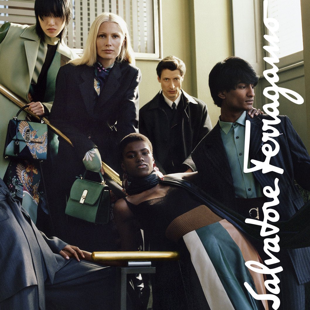 Ferragamo's tweet photo. Squad Goals: The #PatchworkofCharacters present a refreshing colour story from #FerragamoAW19
https://t.co/jJMfnADGqA https://t.co/i9G3IkItkx