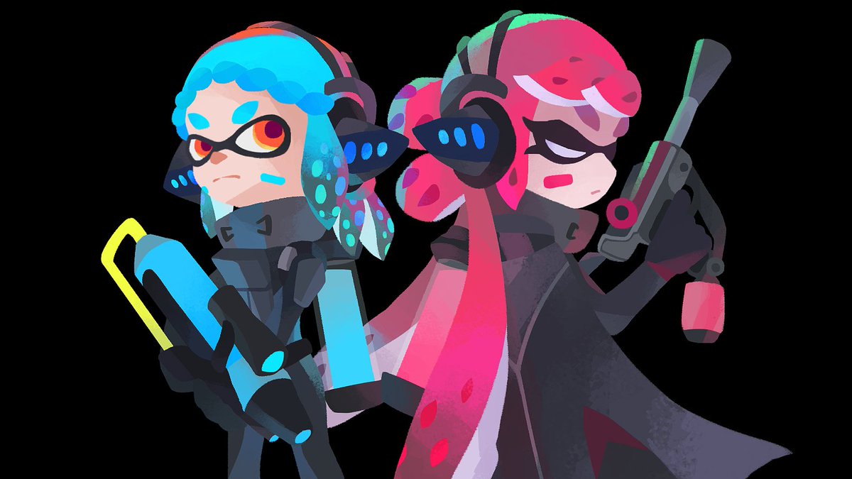 Splatoon Angst Chapter 2's illustration is the biggest I've done yet, but it's coming ...