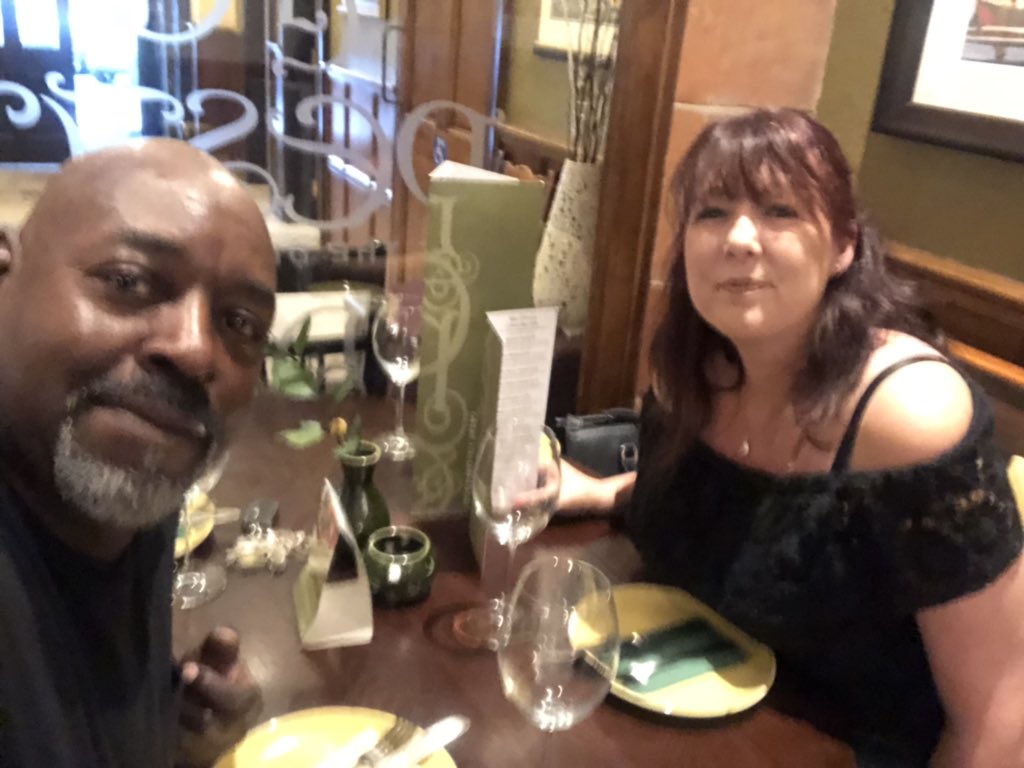 CJ1751's tweet photo. Anniversary drinks and dinner with the beautiful @mrsmoneypenny1 Most people dream of winning the lottery, well i won the most important lottery, the heart 💓 and love 💖 lottery. So lucky 🍀 to have her. #2as1 https://t.co/yFN68HIoGQ