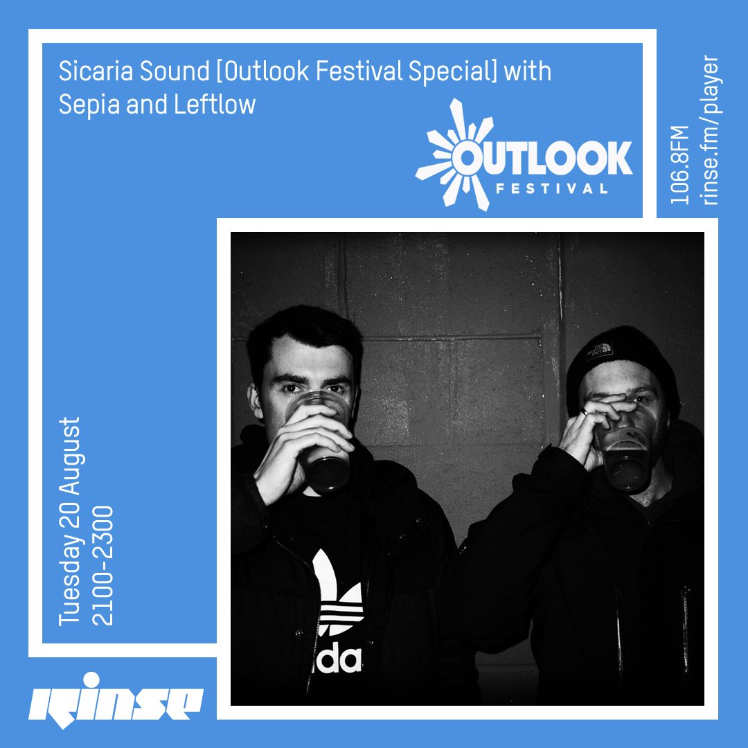 RinseFM's tweet photo. From 9PM it's @sicariasound's Outlook Special with @sepiamusicuk and #Leftlow on https://t.co/Q0ed1kLtwe &amp; 106.8FM 

#RinseFM https://t.co/3N2ypTAkaI