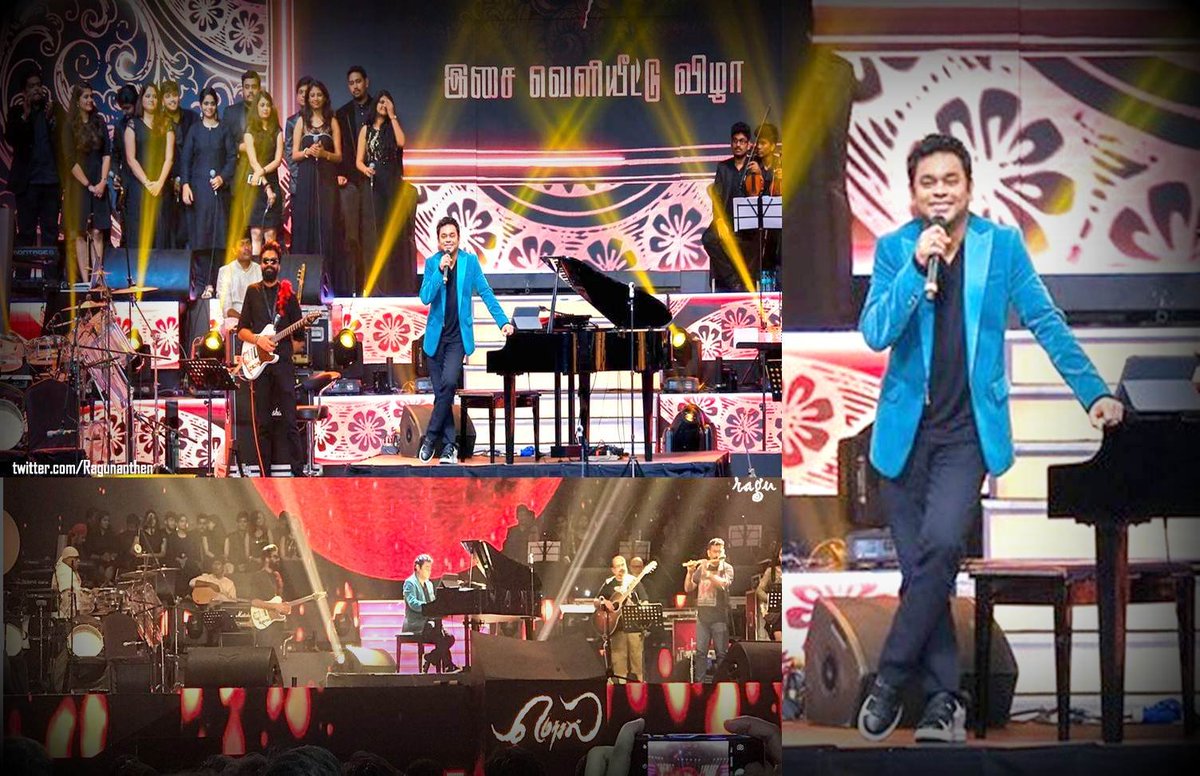 Ragunanthen1992's tweet photo. Man of the #MersalMusic @arrahman ❤️😎
#Mersal #ARR25 #MersalAudioLaunch #MersalMusicLive https://t.co/52FJI7aGQX
