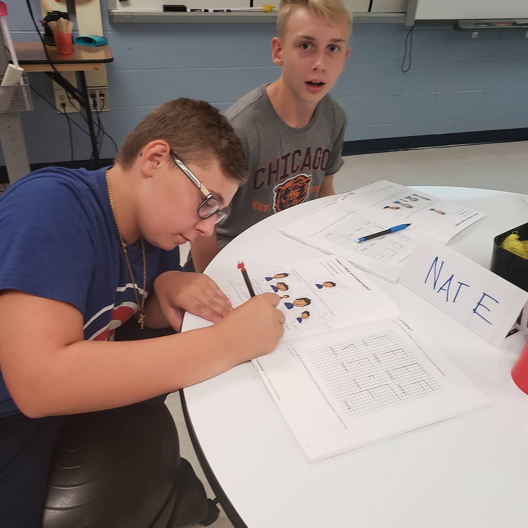 MathGuajardo's tweet photo. Stronger and clear each time! Students partner up to share and revise their definitions of what they think a "scaled copy" is. #709math #vvsdmath @IllustrateMath @AVMVikings https://t.co/M3U32ja7q3