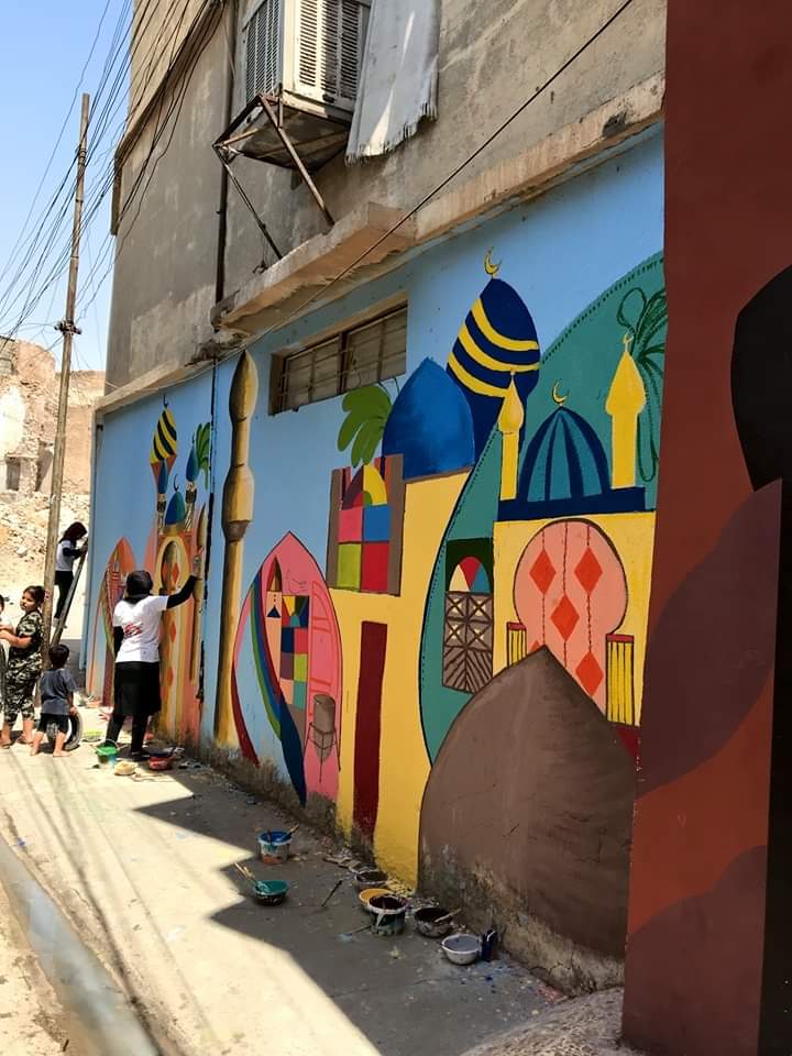 カフェバグダッド Isとの戦いで荒廃したイラク北部の大都市モスルの旧市街 若いアーティストたちがカラフルな壁画を描いている ここは チグリス川に育まれ メソポタミア文明が生まれた土地 幾多の戦禍を乗り越えてきた人々だけに また新たな文化を創り