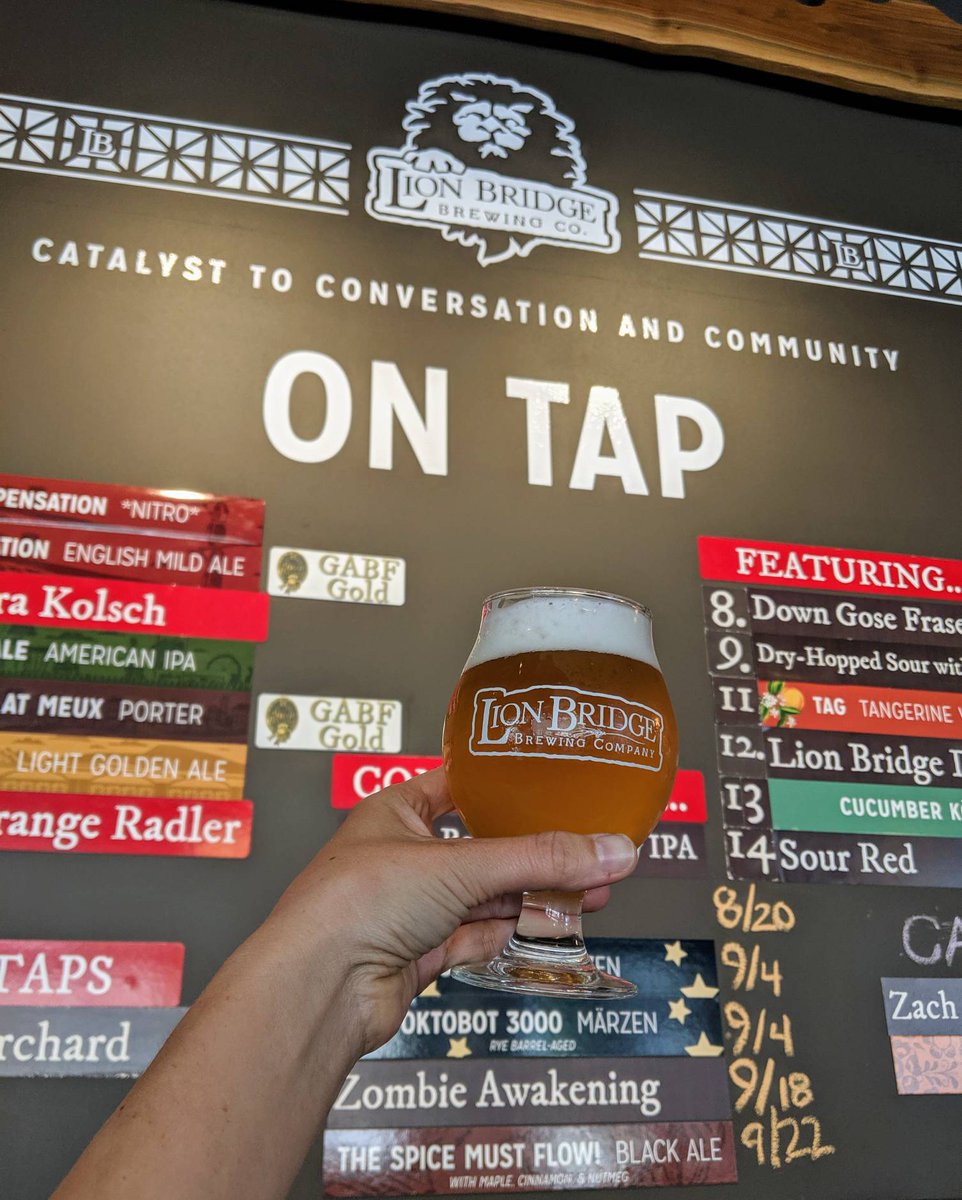 LionBridgeBrew's tweet photo. NEW BEER ALERT! Tomorrow we're tapping Down Gose Fraser. Tony Browning's 2nd place Gose recipe from our 2019 wort rally. Brewed with pilsner malt, wheat, Maldon sea salt and toasted coriander seed. This sour represents simplicity in it's finest form. Tangy, bright, refreshing. https://t.co/Mjp2O6aI2t
