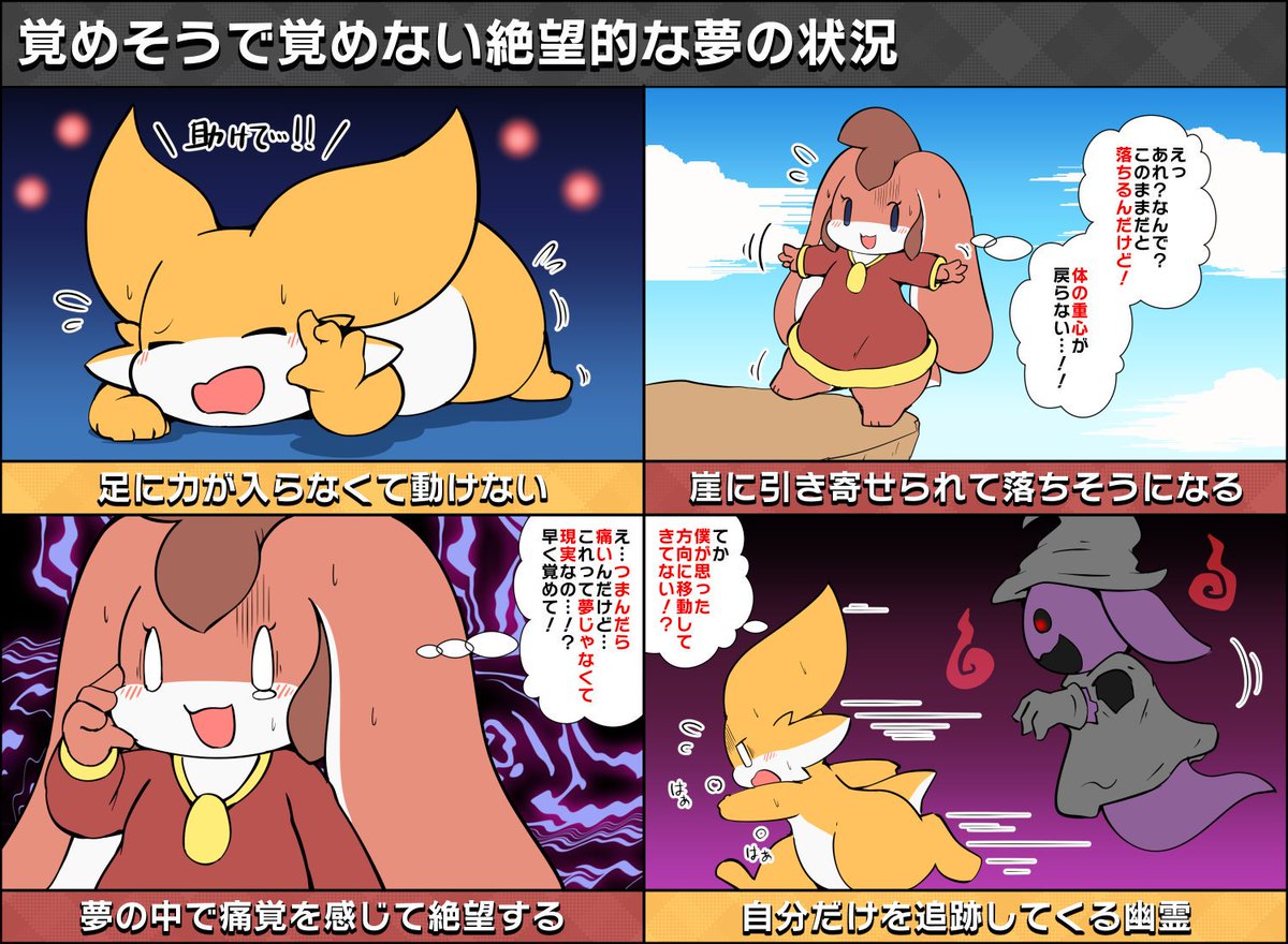 夢の終盤でよく見る絶望的な状況 