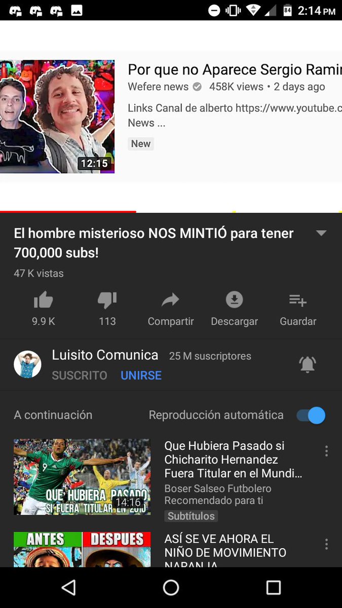 ELMATADORXD3's tweet photo. #weferenews Wefere ve a ver el video de luisito comento algo de ti esta en el minuto 4:54 https://t.co/xMAJTeltv0