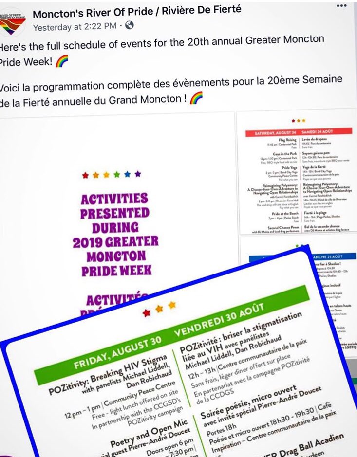 Venez toute me ouairre at @riverofpride *DEEP BREATH*  The decision not to conceal my status has been liberating, but until now, it’s all been behind the cover of social media.  Now I take the next step. Talk about it in front of a group of people.  I can handle this. #pozitivity