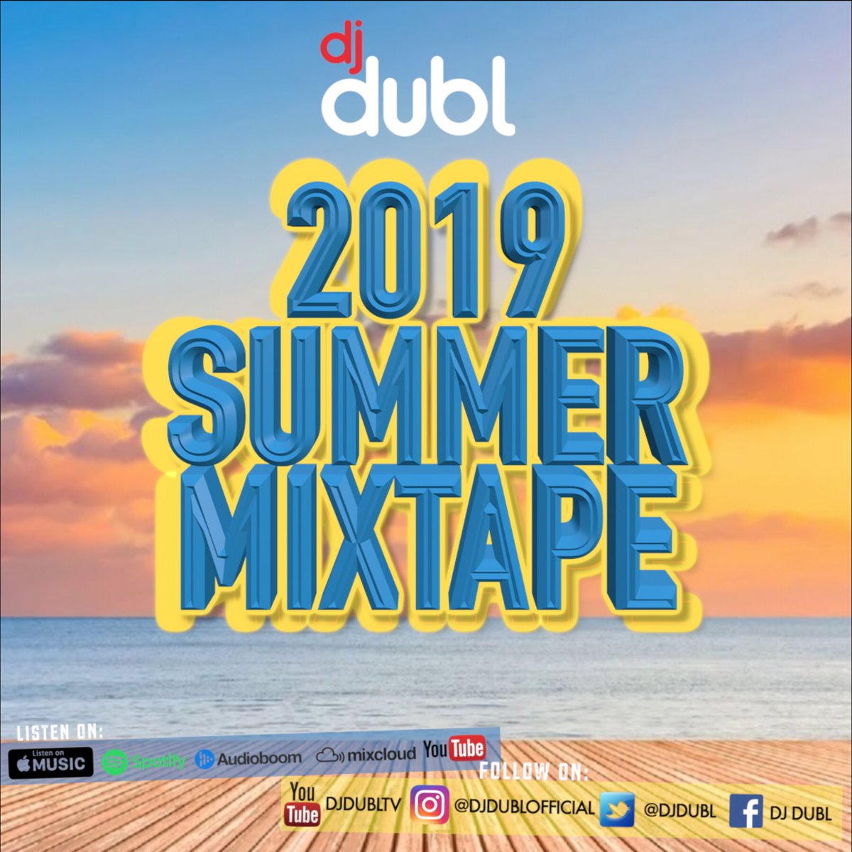 DJDUBL's tweet photo. Be aware. 
I’m spamming the fuck out of the timeline with these links very soon lol. 

I just dropped a new mixtape. You should hear it. It’s got 90+ bangers in there and might be the best summer mix of 2019. I said what I said. 

Here’s the link 😏
https://t.co/jAKFWrgD3H https://t.co/4GcaaH4YkU