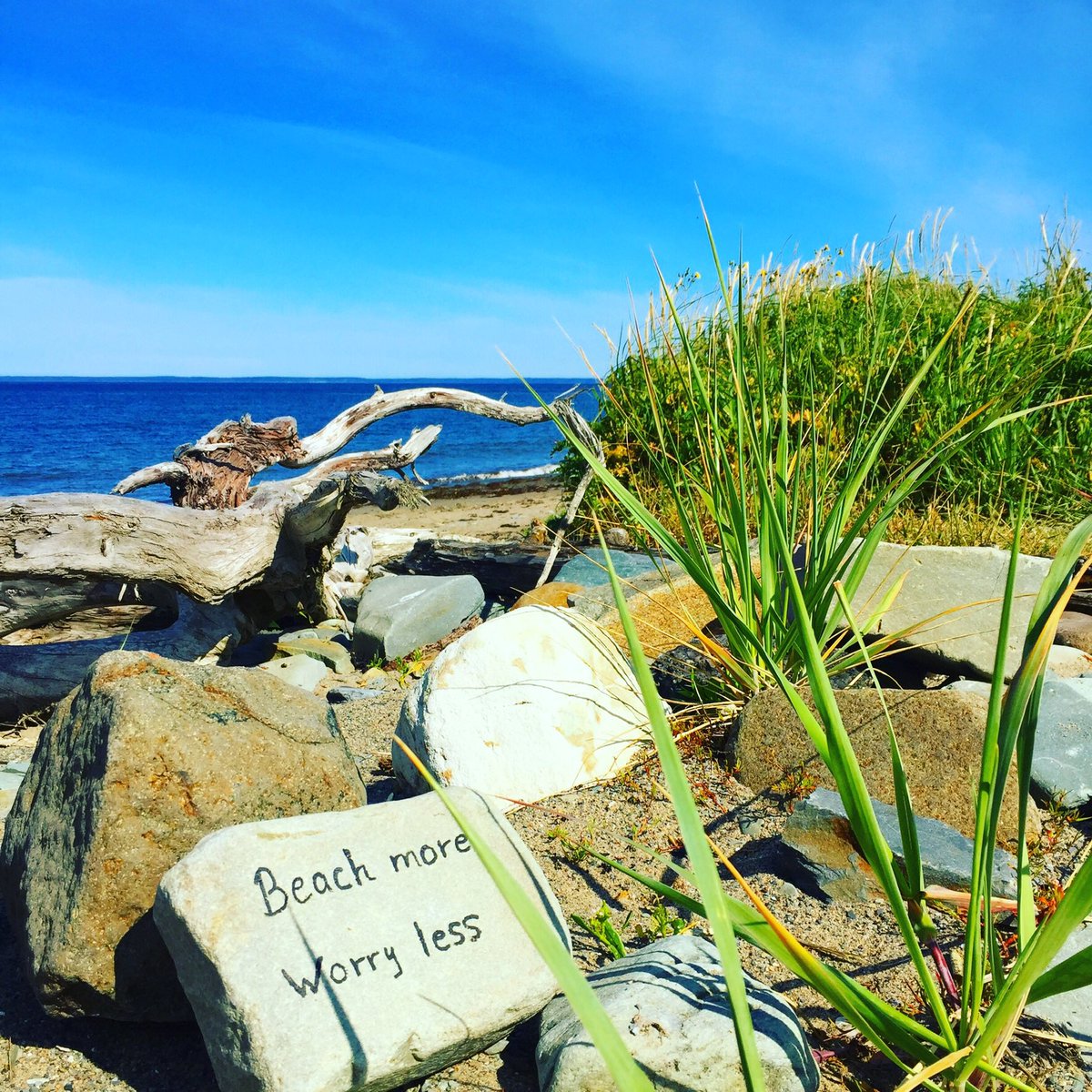 Oh how true !!! #beachmoreworryless #NovaScotia