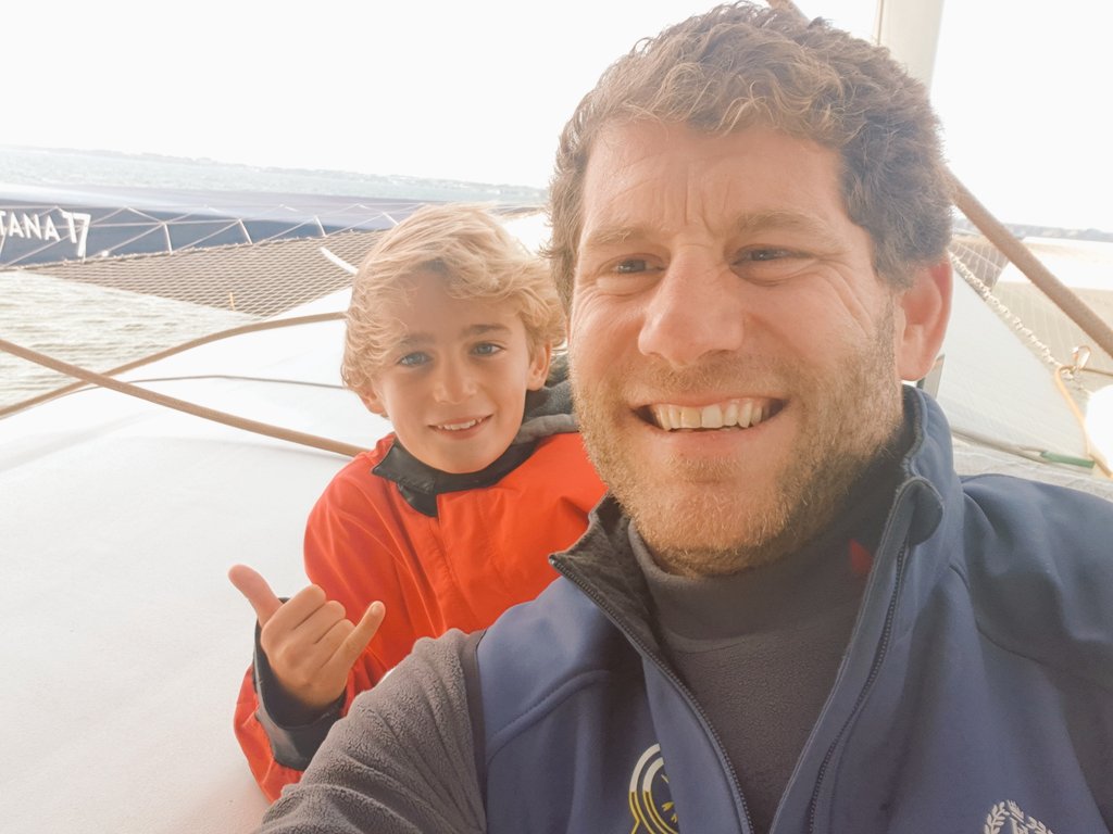 and last 30 miles at 40 knots with my son on board <a href="/GitanaTeam/">GitanaTeam</a> #Passion #FamilyFirst
