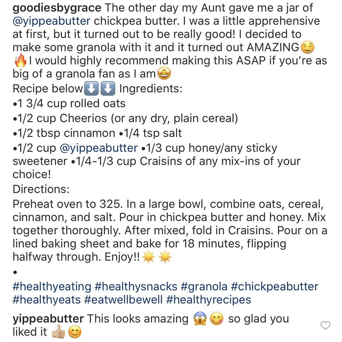 This photo and recipe is from a lovely customer ”goodiesbygrace” on Instagram, check her out! We would love to see how you guys use Yippea on a daily basis! Tag us in your posts and we will repost them! If you don’t have your own jar purchase it here: yippea.com/collections/all