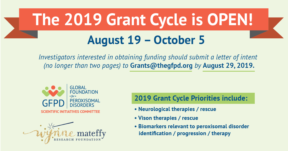 thegfpd's tweet photo. The GFPD along with our research partner, the Wynne Mateffy Research Foundation is pleased to announce details about the 2019 Grant Cycle. Read more about the requirements and steps to apply on our website: https://t.co/BErbQySHv4
#GFPDisResearch #GFPDisHope #Research #Gene https://t.co/6jEOmF1aNo