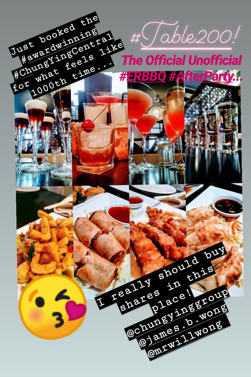 SKCwitter's tweet photo. The official unofficial #ERBBQ After Party - 23/08/2019! #Friyay! Starting, as always, with our fave #BrumIndependent @CentralCY ๐ #Booked! @IndependentBham 241 G&T's & #happyhour #cocktails and #dimsum all round! ๐ #SaveTheDate https://t.co/HglsSnws4M