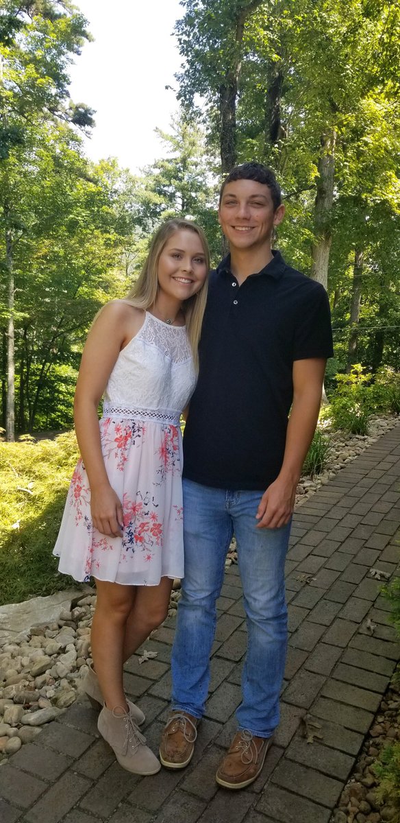 kaylie_moore12's tweet photo. Same dress, same man, but I’m prettier now :) https://t.co/twigrlrB3F