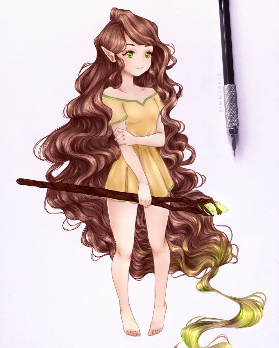 kiimmyarts's tweet photo. Finished this ART TRADE, finally! OC Fawn. (not my OC) ❤️
.
.
.
.
#wip #drawing #anime #druid #elf #elfling #anime #animegirl #sketch #wip #manga #curlyhair #curlyhead #hairstyle #curls #shy #mute #arttrade #illustration #art https://t.co/tsEwp1cypX