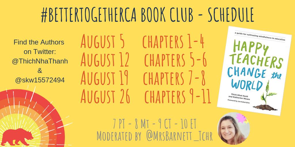 Be sure to use #BetterTogetherCA all week and share info and thoughts with your PLN For those of you who have already started school...I'm sure you have rocked it! and those starting soon...Good Luck, you will be great!!