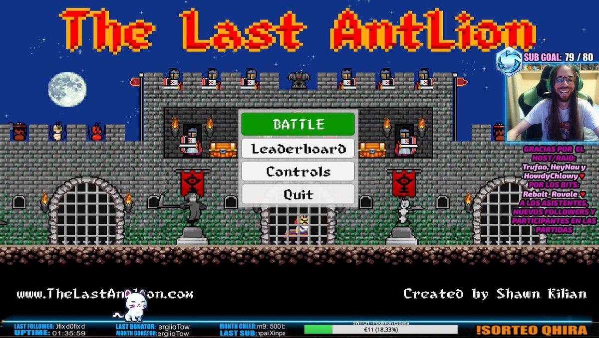 ✨STREAM OFF✨

Hoy destacamos The Last AntLion🤩Mejora tu personaje y haz frente a oleadas de enemigos. Pica a otra partida más.

Thank you <a href="/TheLastAntLion/">The Last AntLion</a> for bringing me the opportunity to stream your game ♥

🔹STEAM: bit.ly/LionSTEAM
🔸ANDROID: bit.ly/LionANDROID