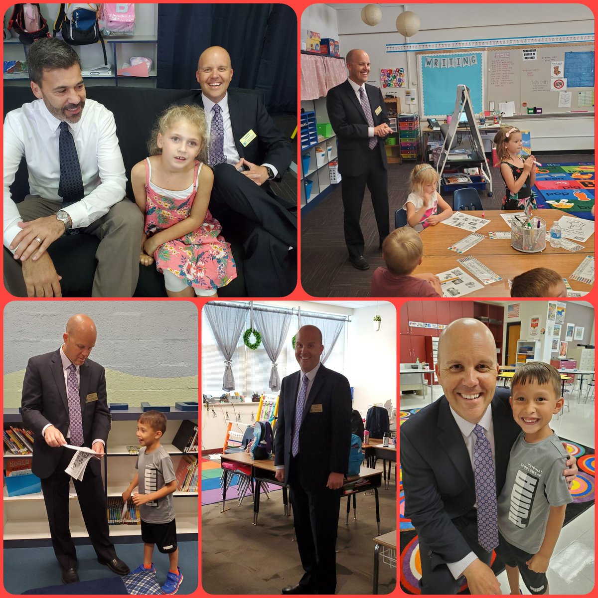 A great day was made even better because we got to officially introduce Dr. Miles to our Pond staff and students today. Thank you so much for your visit, <a href="/RockwoodSupt/">Dr. Curtis Cain</a>. We're so glad you're here! #msquared #MilesMetMyles @PondElem <a href="/RFlieg/">rflieg</a>