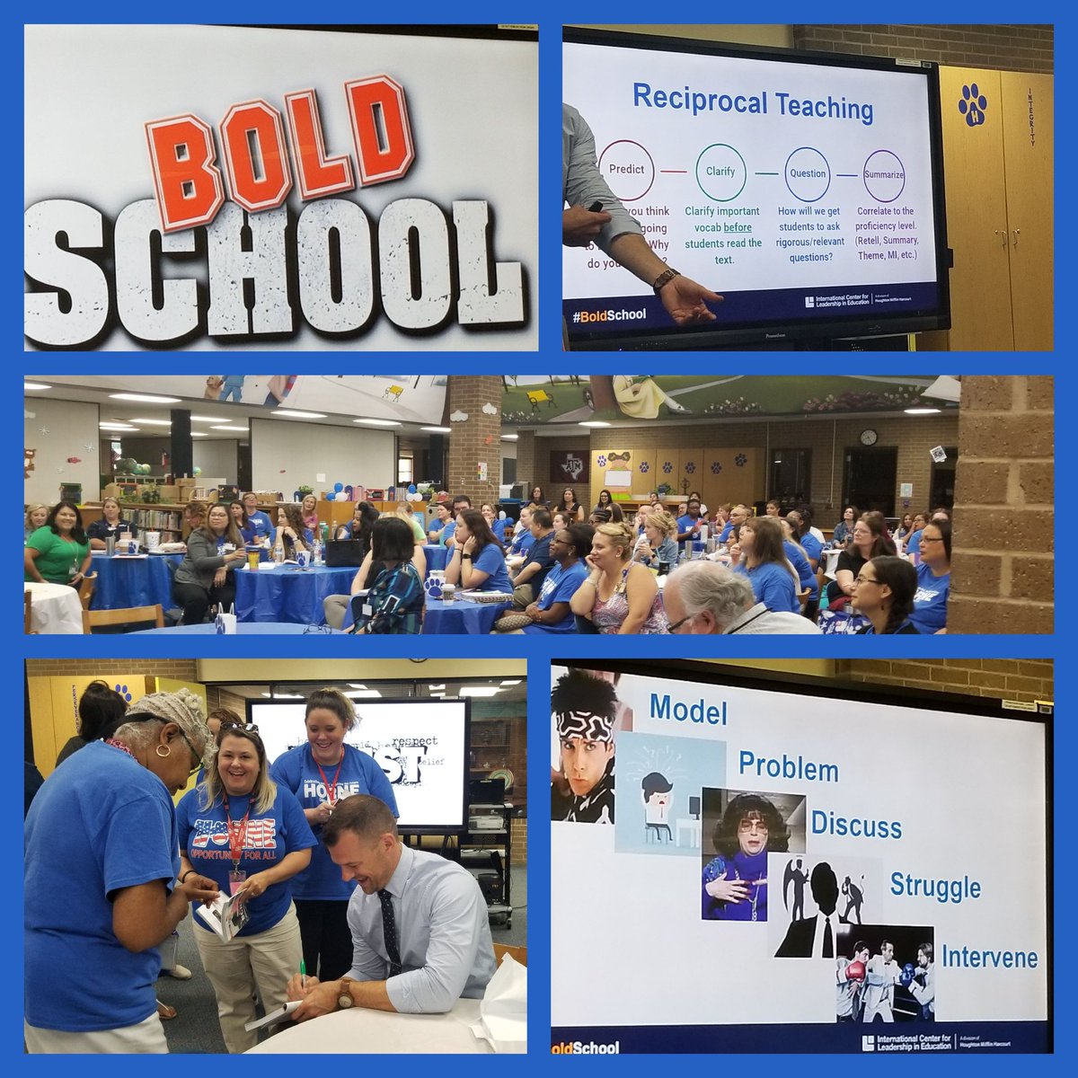 Welcome back <a href="/HorneElementary/">Horne Elementary</a> family! What a great way to start our campus PD with <a href="/Wes_Kieschnick/">Weston Kieschnick</a>. We've been energized with #boldschools. Can't wait to see some of these strategies implemented in your classrooms. #Pawsome <a href="/CyFairISD/">Cypress-Fairbanks ISD</a> #CFISDSPIRIT <a href="/DSTLegacy/">Tracey Bennett</a> <a href="/Karendiane3/">Karen Diane</a>