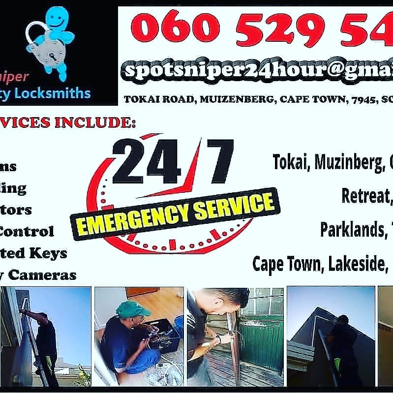 SpotsniperL's tweet image. Emergency locksmiths 24hours 0605295438 spotsniper.co.za ALL AREAS IN CAPE-TOWN  Are you in need of a LOCKSMITH!??? 😥 Car keys to your car not WORKING?? Are your remotes to your Gates NOT OPENING?? CONTACT US NOW!!!!!!! 0605295438